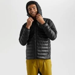 OUTDOOR RESEARCH Men's Helium Down Hoodie Jacket -Outdoor Research 2075242 001 alt3