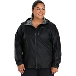 Outdoor Research Helium Rain Jacket - Plus - Women's -Outdoor Research BLA 96