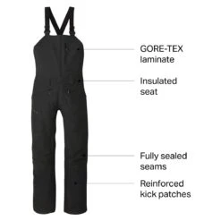 Outdoor Research Mt Baker Storm Bib Pant - Men's -Outdoor Research BLA D15 1