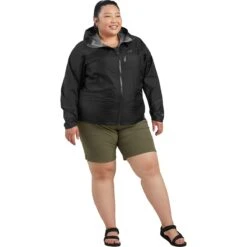 Outdoor Research Helium Rain Jacket - Plus - Women's -Outdoor Research BLA D3 23