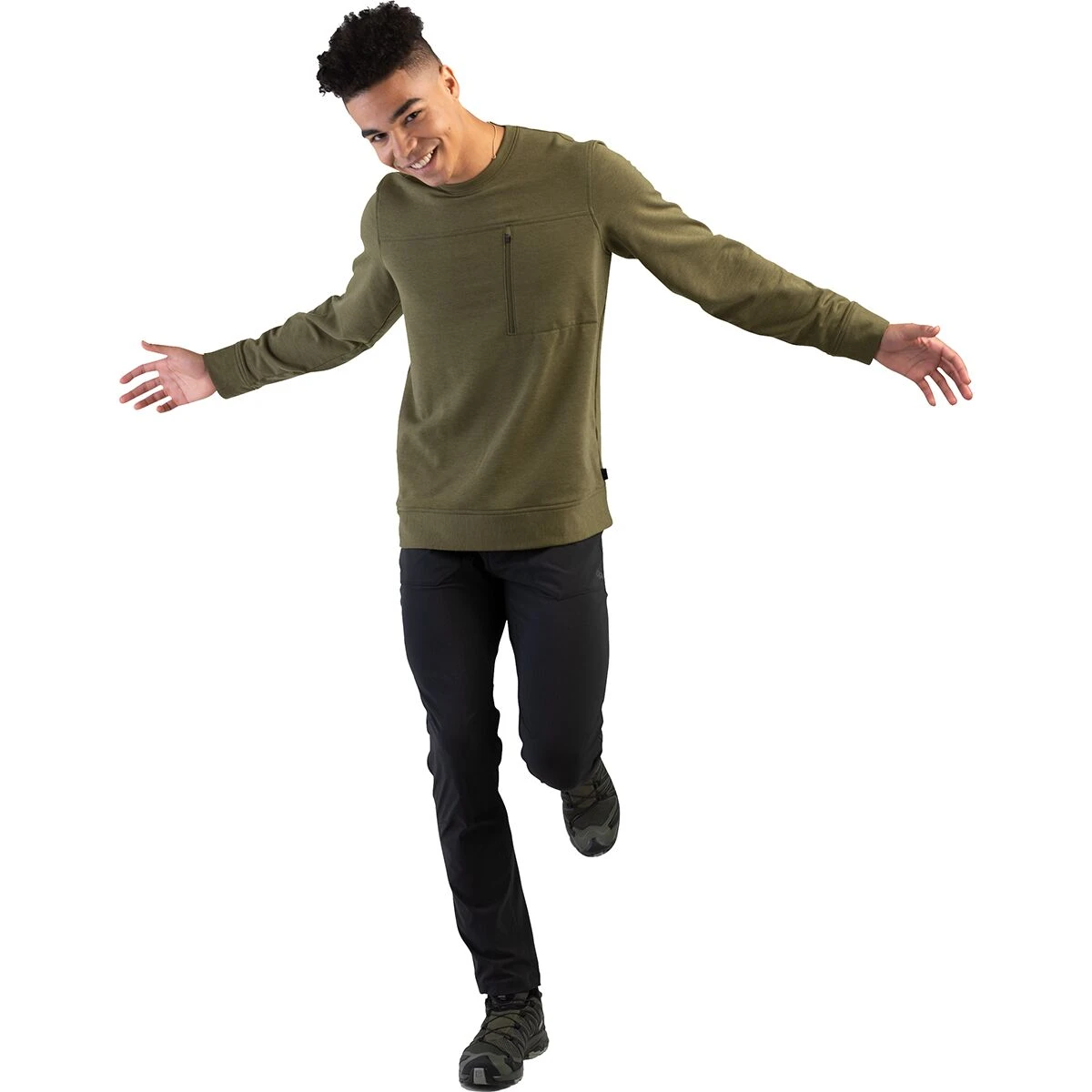 Outdoor Research Emersion Fleece Crew Sweatshirt - Men's 4 Outdoor Research Emersion Fleece Crew Sweatshirt - Men's - Image 2