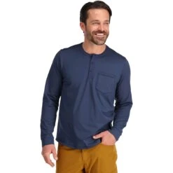 Outdoor Research Baritone Long-Sleeve Henley - Men's -Outdoor Research NAVBLU 13
