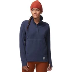 Outdoor Research Trail Mix Snap Pullover - Women's -Outdoor Research NAVBLU