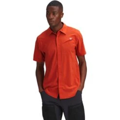 Outdoor Research Astroman Short-Sleeve Sun Shirt - Men's -Outdoor Research RED 5